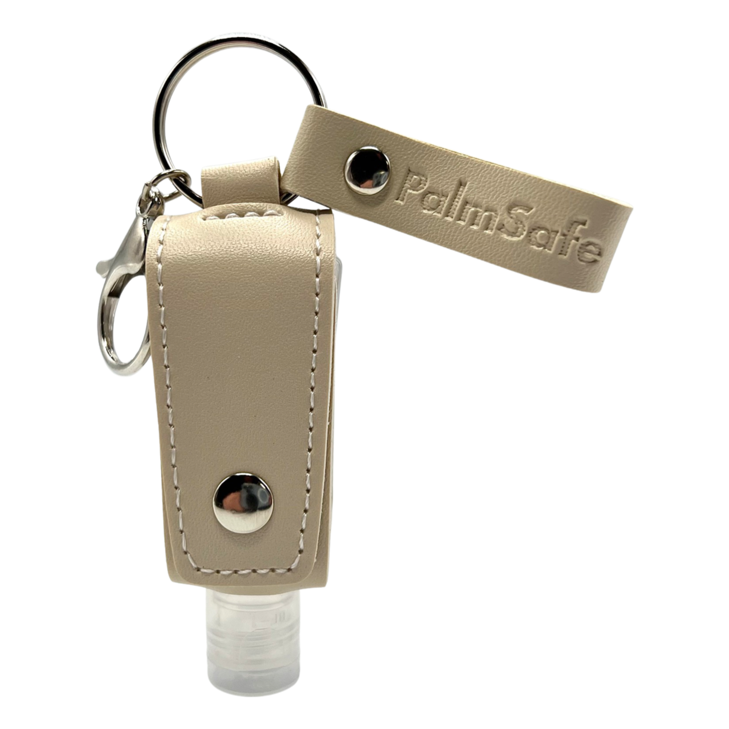 Keychain Leather Cased Refillable Sanitiser Bottle - Stock Clearance